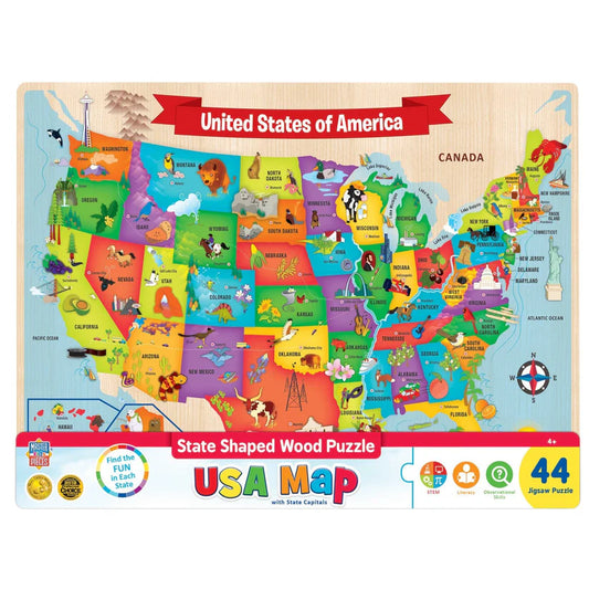 Leanin Tree USA Map Board Puzzle