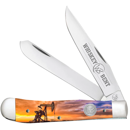 Whiskey Bent Acrylic Pump Jack Sunrise Trapper