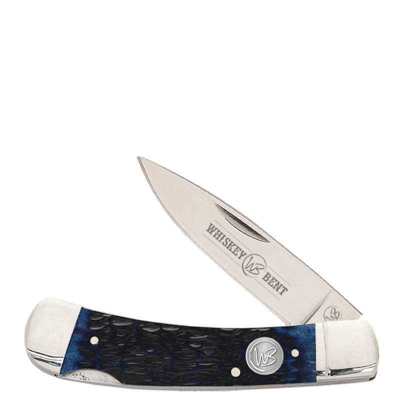 Whiskey Bent Natural Bone Blueberry Lock Blade