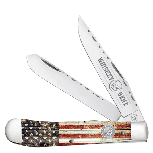 Whiskey Bent Acrylic Patriot Trapper Filework