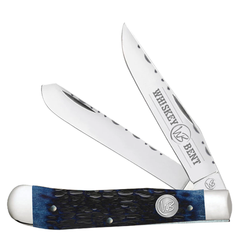 Whiskey Bent Natural Bone Blueberry Trapper Filework