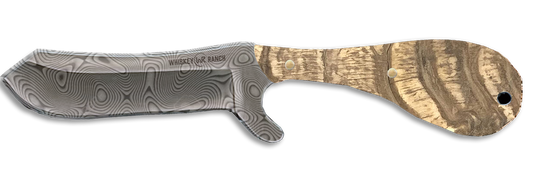 Whiskey Bent Ram Horn Damascus Ram Horn Bullcutter