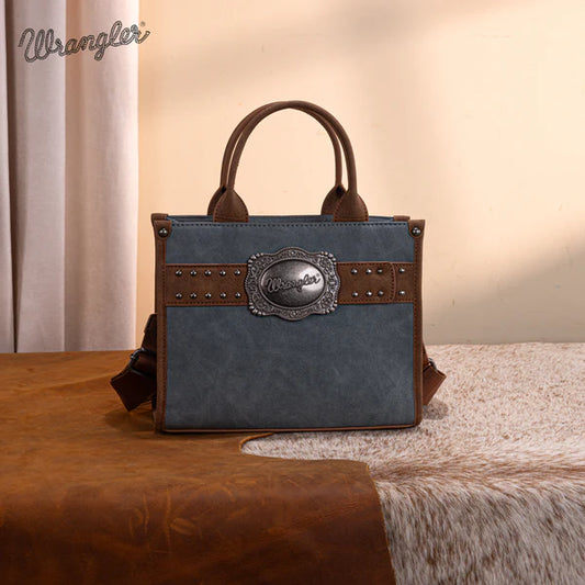 Montana West Wrangler Buckle Tote/Crossbody