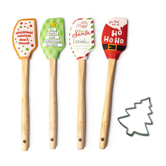 Krumb's Kitchen Holiday Spatula & Cookie Cutter Set
