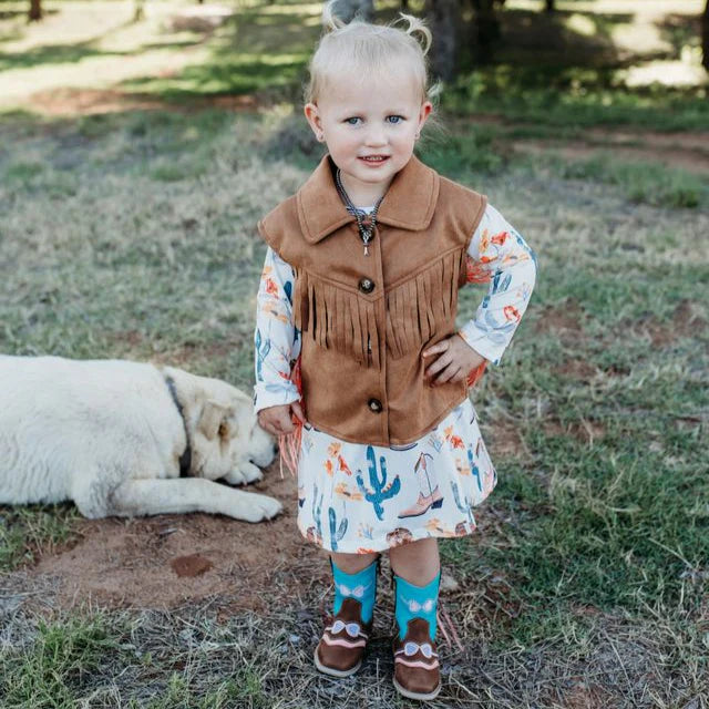 Shea Baby Horseshoe Suede Vest