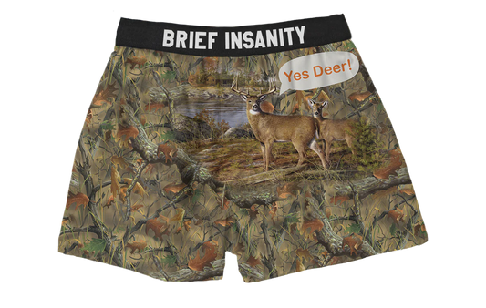 Brief Insanity Yes Deer Boxers