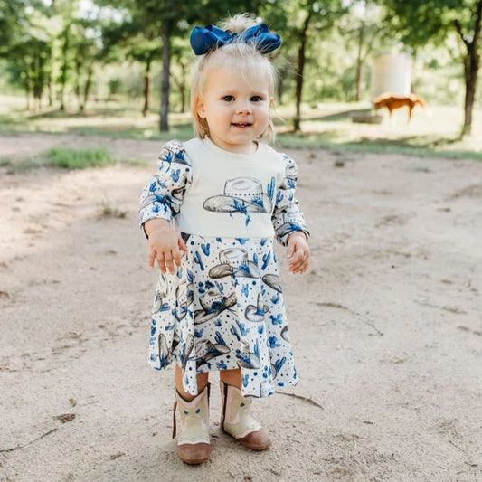 Shea Baby Rancher Cowgirl Graphic Dress